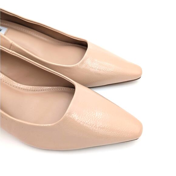 Steve Madden Nathalia Patent Leather Kitten Heels Pumps Nude Size US9.5M EU40 - Picture 11 of 11